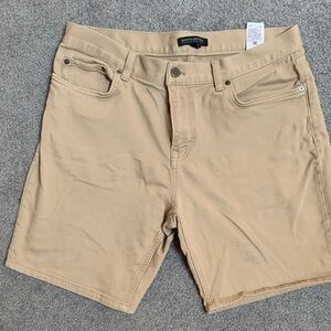 Banana Republic Men's Khaki Flat Front Shorts